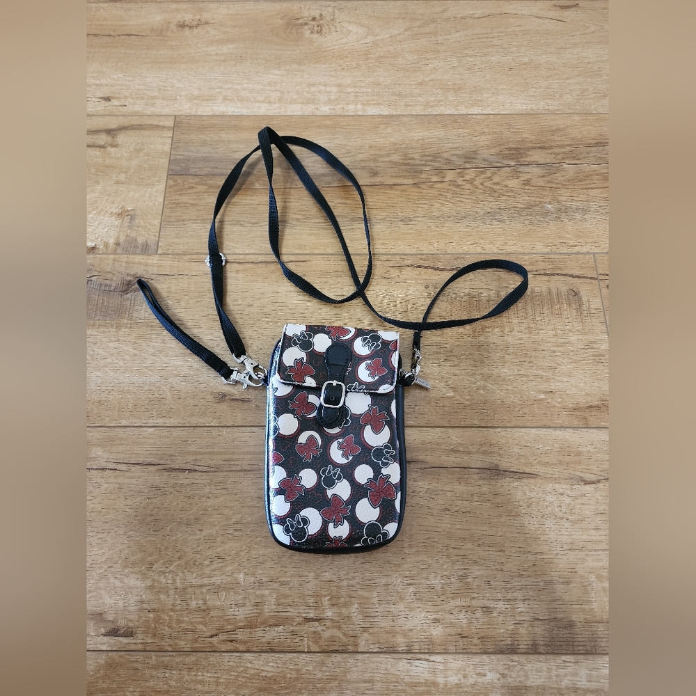 Disney Minnie Mouse Crossbody Phone Case Shoulder Bag Removable Strap D Tech 6